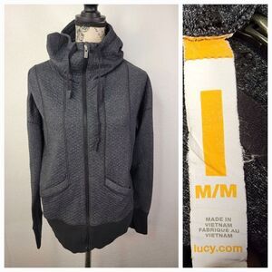 LUCY Athletic Full-Zip Hoodie Jacket Womens Medium Activewear Track Pockets